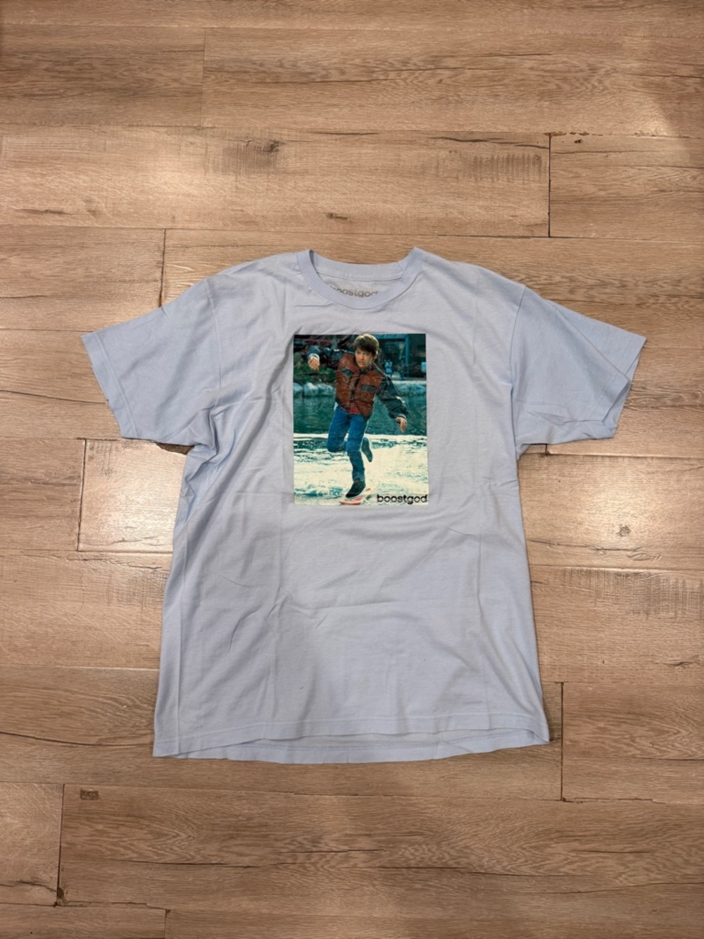 back to the future marty skateboard shirt